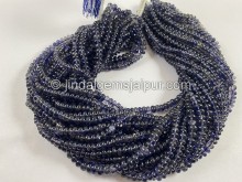 Iolite Smooth Roundelle Beads